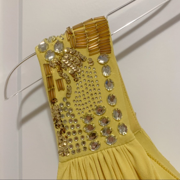 Calvin Klein Yellow One-Shoulder Midi Dress - Picture 5 of 6